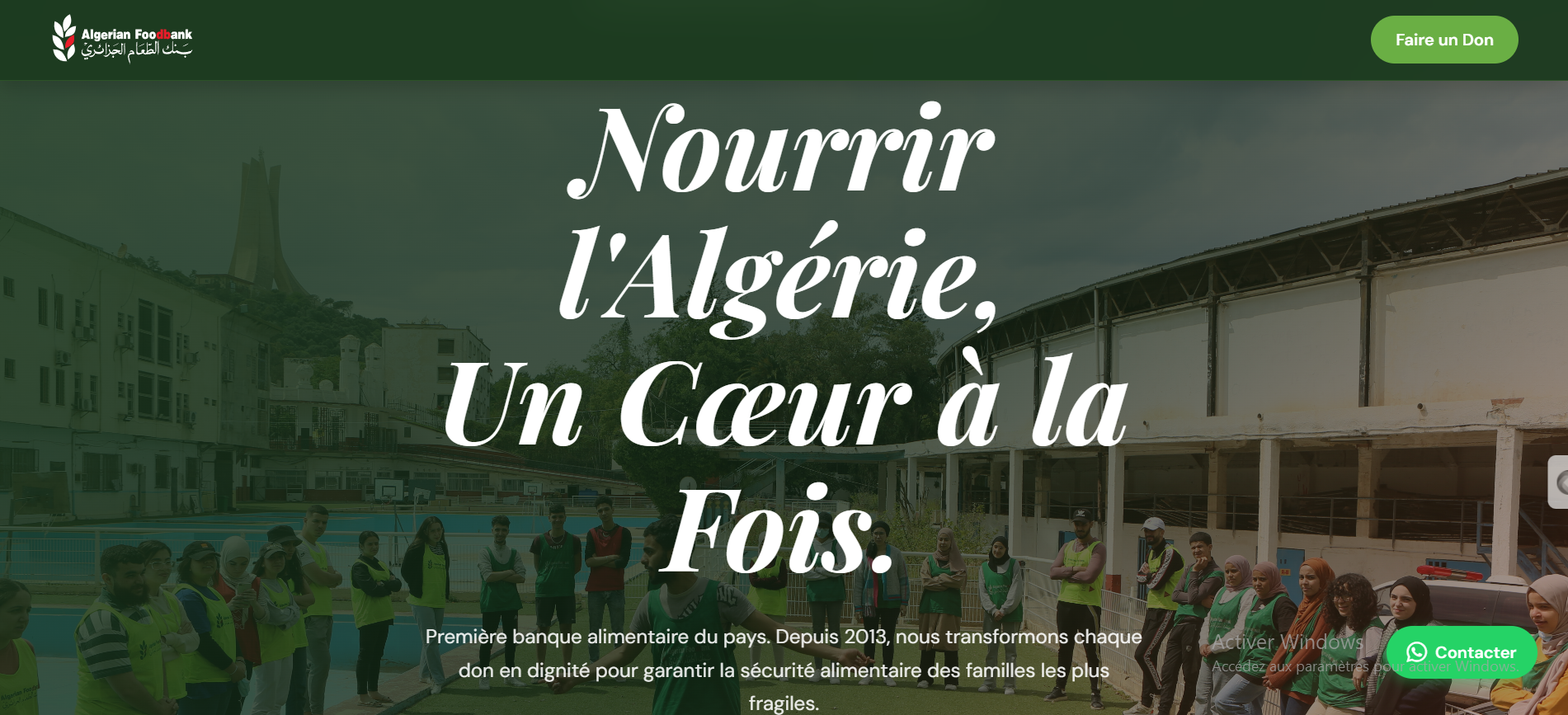 Algerian Food Bank website